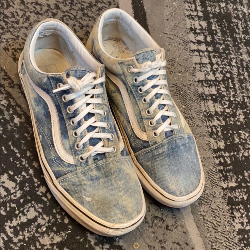 rare denim vans old skool